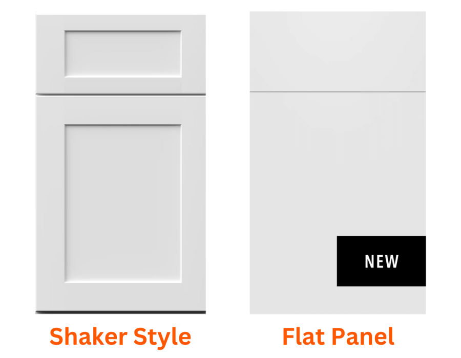 Mixing Shaker and Flat Panel Cabinets