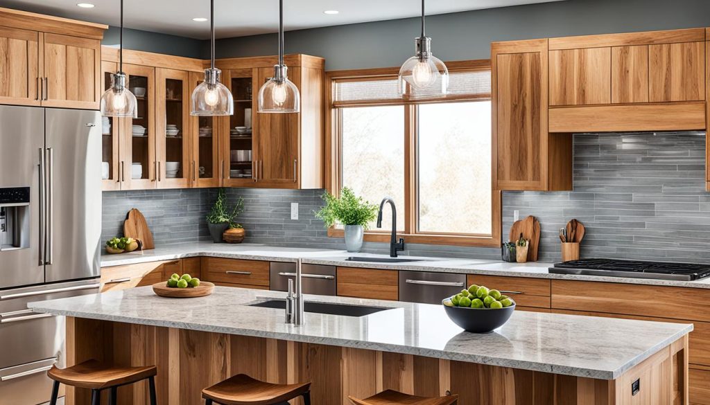 hickory shaker kitchen cabinets