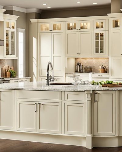 ivory shaker kitchen cabinets