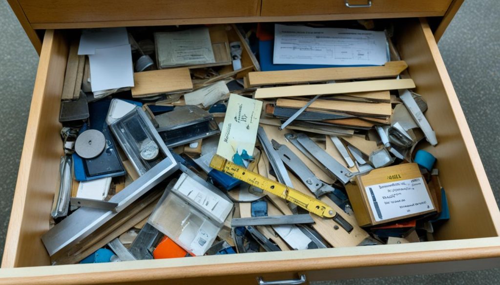 Stuck wood drawer