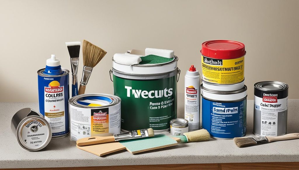 countertop painting supplies